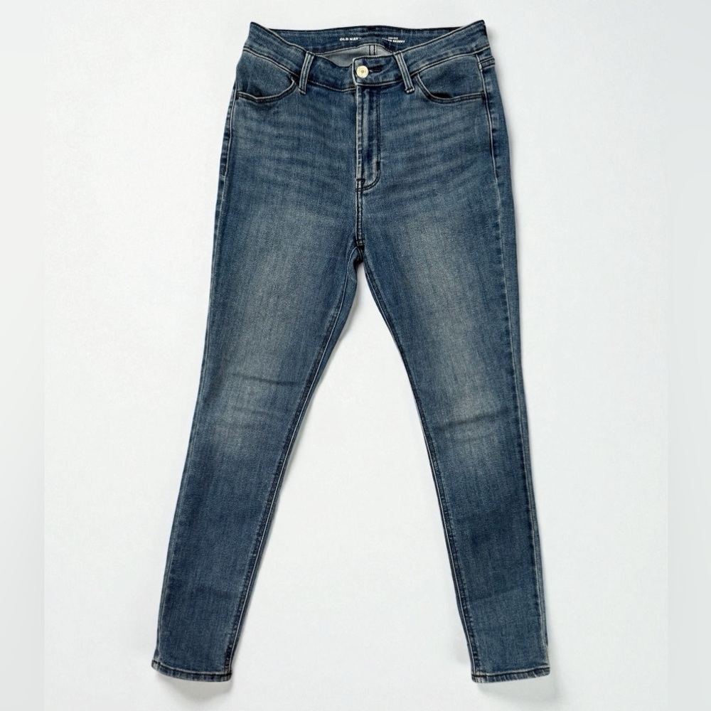 Old Navy High Rise Super Skinny Blue Denim Jeans